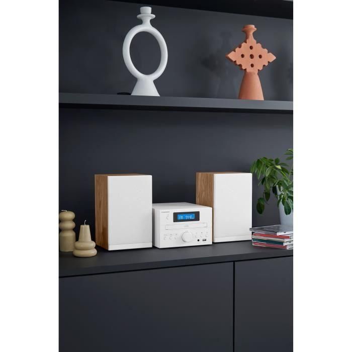 Thomson THO1720571422647 Microsistema COZY MIC121BT Reproductor CD, Bluetooth, Radio FM, MP3, USB, Madera y Blanco 5 Thomson THO1720571422647 Microsistema COZY MIC121BT Reproductor CD, Bluetooth, Radio FM, MP3, USB, Madera y Blanco 5