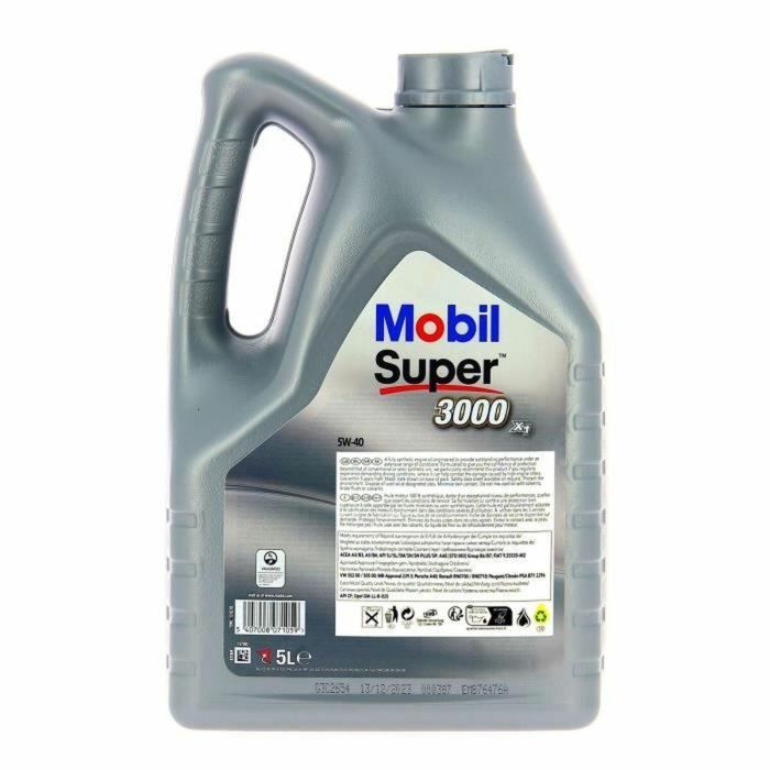 Contenedor de aceite de motor - MOBIL - S3000 5W40 - 5 L - 4 estaciones 2