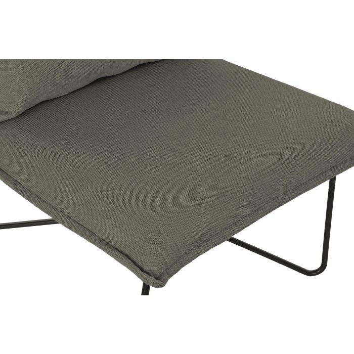 DKD Home Decor Sillon Urban Gris Negro Poliester Metal 78 x 75 x 66 cm 1
