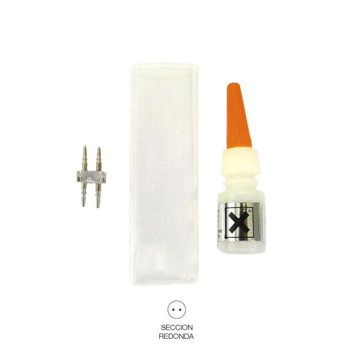 Edm Kit unión tubo flexilux/flexiled 2 vías 13mm, 2 vías, punta punta, funda, cola 0 Edm Kit unión tubo flexilux/flexiled 2 vías 13mm, 2 vías, punta punta, funda, cola 0