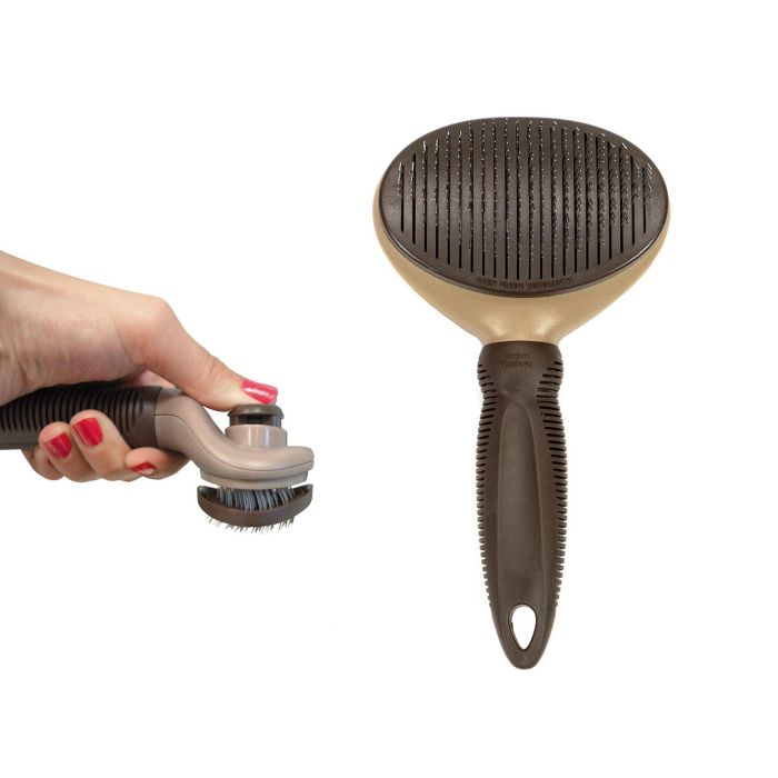 Gloria Carda Auto-Limpieza Grande para Perros Grandes y Medianos, Cepilla y Desenreda Pelo Largo, Semi-largo y Corto con Botón Autolimpieza 2 Gloria Carda Auto-Limpieza Grande para Perros Grandes y Medianos, Cepilla y Desenreda Pelo Largo, Semi-largo y Corto con Botón Autolimpieza 2