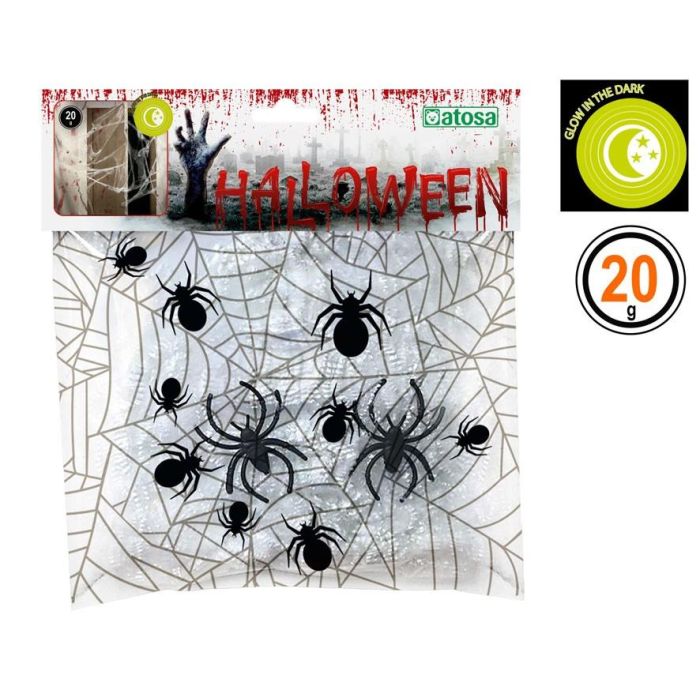 Telaraña 20 gr Brilla En La Oscuridad Blanca Telaraña 20 gr Brilla En La Oscuridad Blanca