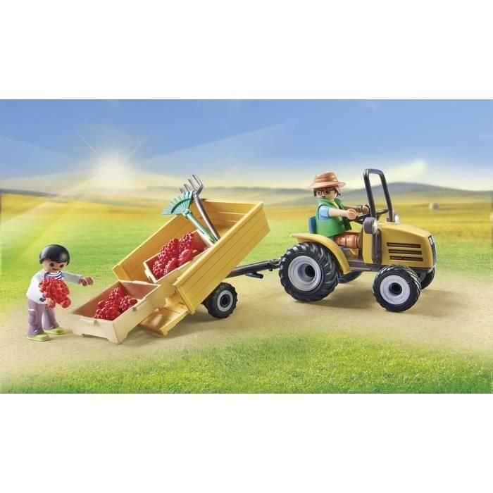 Tractor Con Tráiler Y Cisterna Country 71442 Playmobil 4 Tractor Con Tráiler Y Cisterna Country 71442 Playmobil 4