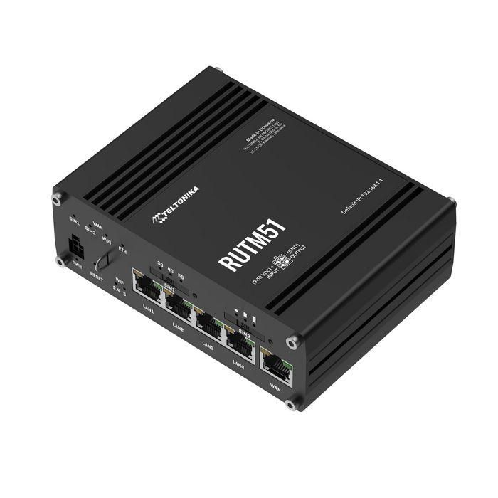 Teltonika Networks RUTM51 (EU) 5G/4G CAT12/ WiFi LTE router 2 Teltonika Networks RUTM51 (EU) 5G/4G CAT12/ WiFi LTE router 2
