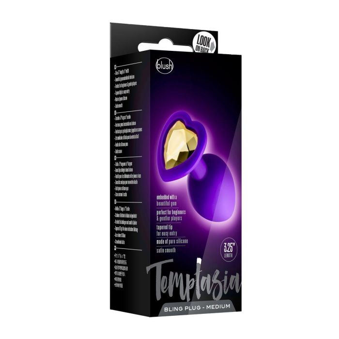 Plug Anal Blush Temptasia Morado (8,2 cm) 1 Plug Anal Blush Temptasia Morado (8,2 cm) 1