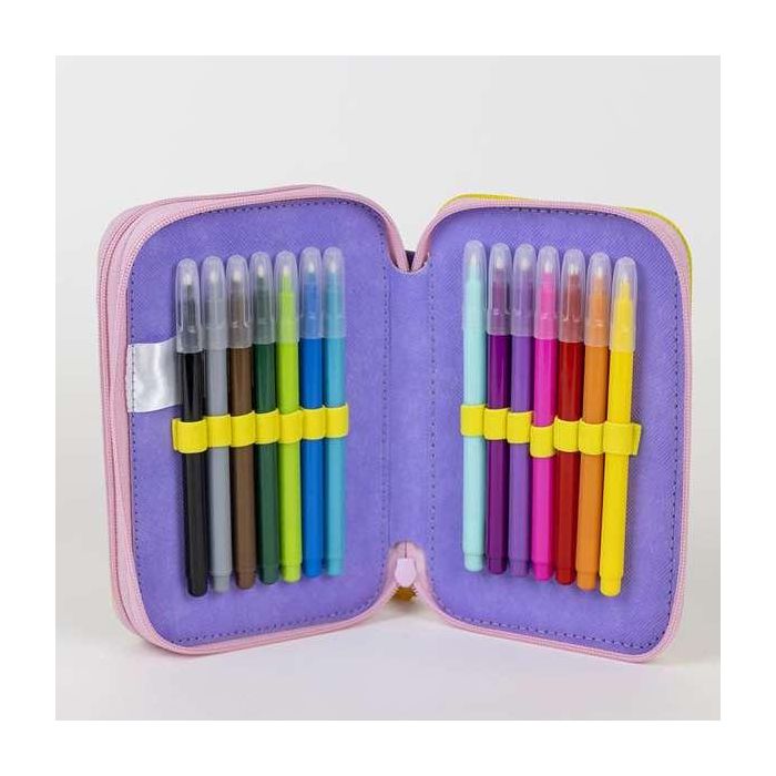 Gabby's Dollhouse Plumier con Accesorios, Estuche Escolar Infantil, 12.5 x 19.5 x 4.5 cm, LILA 4