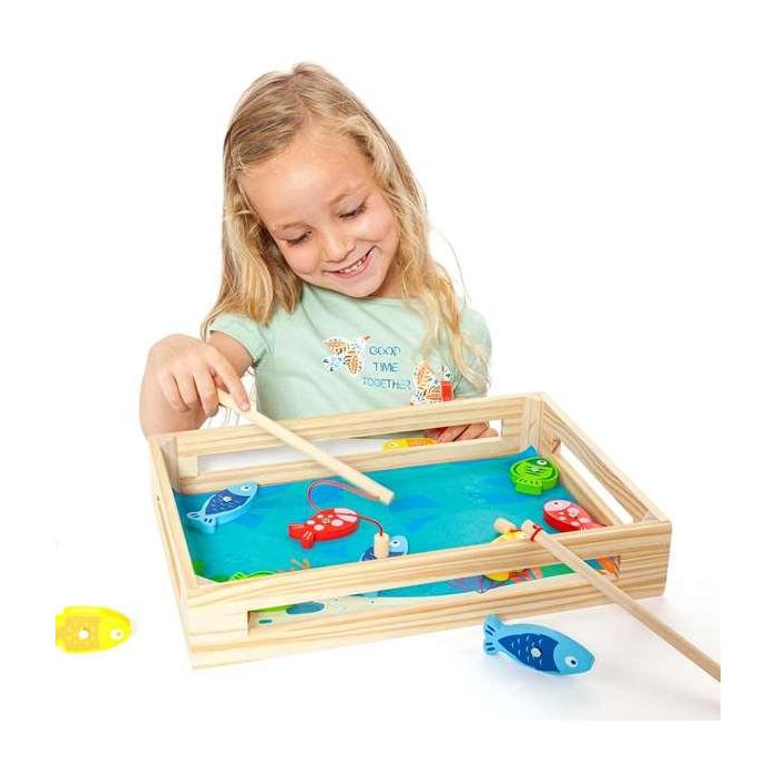 Juego de pesca de madera. 22x22x8.50cm 3 Juego de pesca de madera. 22x22x8.50cm 3