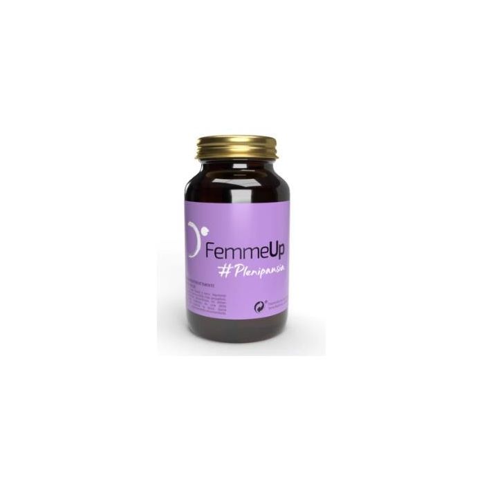 Femmeup Plenipausia: Alivio Menopausia, Sofocos, Irritabilidad y Ánimo con Angélica, Trébol Rojo y Vitamina E. 60 Cápsulas Veganas
