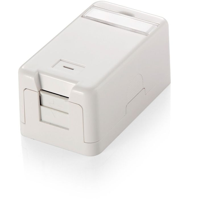 Equip Aufputzdose 1x Keystone Jack mit Abdeckung weiß 0 Equip Aufputzdose 1x Keystone Jack mit Abdeckung weiß 0