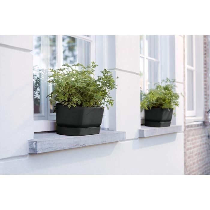 Greenville Oval Planter - Plastic - Ø70 - Negro 4