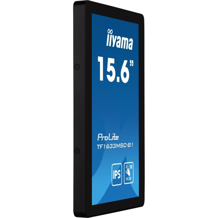 iiyama TF1633MSC-B1 Monitor Táctil 15.6" Full HD (1920x1080) IPS 5ms HDMI DisplayPort USB Negro 8
