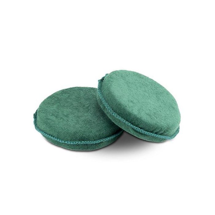 Abc TW53631 Kit 2 Almohadillas Aplicadoras de Pulido Algodón de Bolsillo con Esponja Foam, Acabado sin Marcas ni Remolinos, Agarre Cómodo