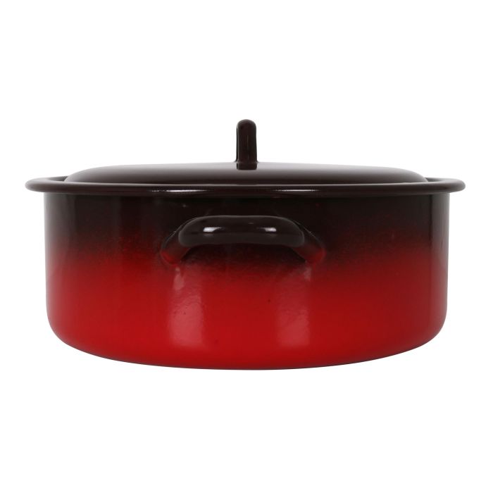 Cacerola Esmaltada con Tapa 28 cm - 6.3L Fuego - La Estrella (6 Unidades) 1 Cacerola Esmaltada con Tapa 28 cm - 6.3L Fuego - La Estrella (6 Unidades) 1