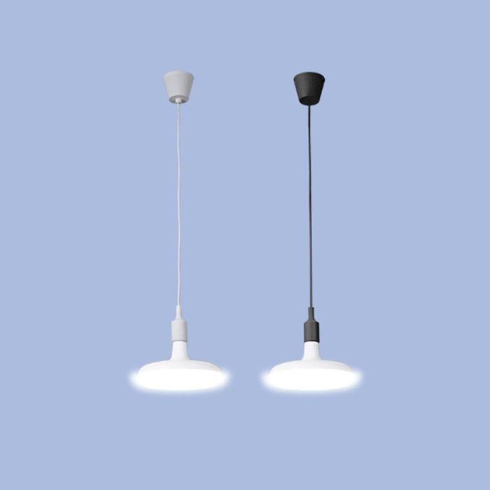 Edm Lámpara colgante de silicona E27 60W negro Ø4,4x100cm 2 Edm Lámpara colgante de silicona E27 60W negro Ø4,4x100cm 2