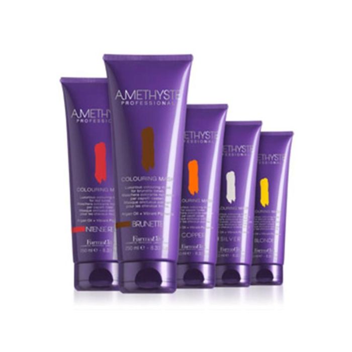 Mascarilla Colorante Amethyste para Rubios 250ml - Farmavita, Nutre y Brillo con Aceite de Argán Mascarilla Colorante Amethyste para Rubios 250ml - Farmavita, Nutre y Brillo con Aceite de Argán