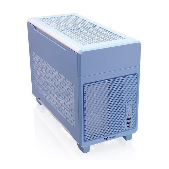 Thermaltake TR100 Mini Tower Caja PC Azul, Soporte Fuentes SFX, Radiadores 120/240mm, Ventiladores 120/140mm, Bahías 2.5" 1 Thermaltake TR100 Mini Tower Caja PC Azul, Soporte Fuentes SFX, Radiadores 120/240mm, Ventiladores 120/140mm, Bahías 2.5" 1