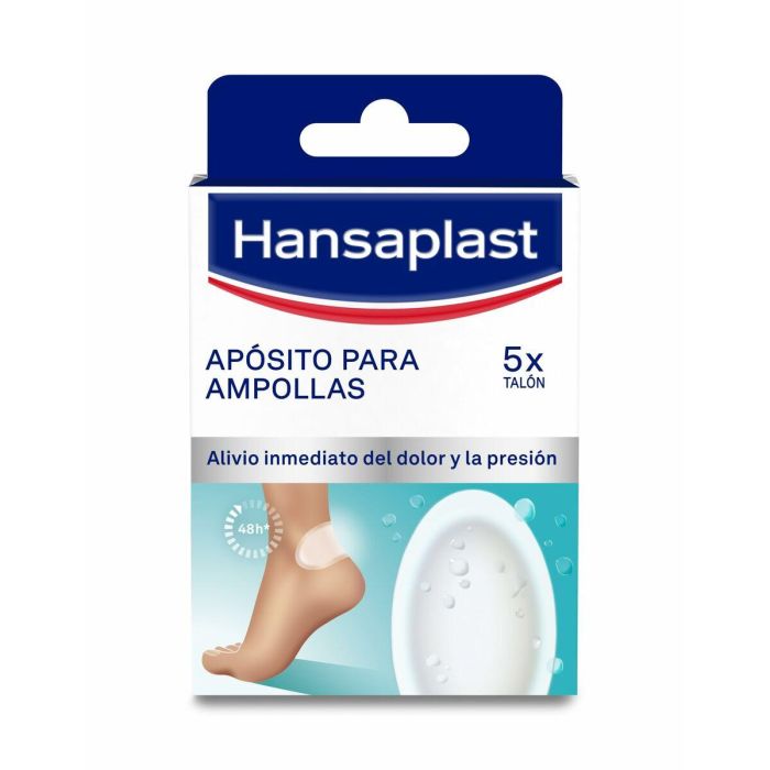 Hansaplast HP FOOT EXPERT Apósito Ampollas Grande con Gel Activo Hidrocoloide, Alivio Dolor y Cicatrización 6 Unidades