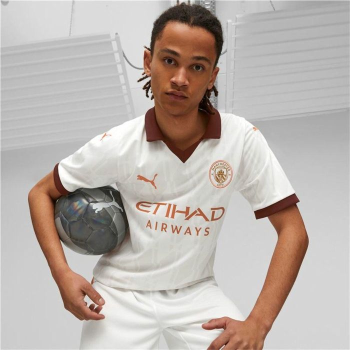 Camiseta de Fútbol de Manga Corta Hombre Puma Manchester City Away Blanco 6 Camiseta de Fútbol de Manga Corta Hombre Puma Manchester City Away Blanco 6