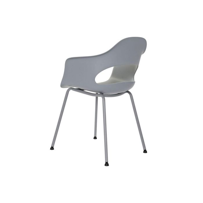 Silla Scandi DKD Home Decor Gris Claro 54 x 80 x 56 cm 3