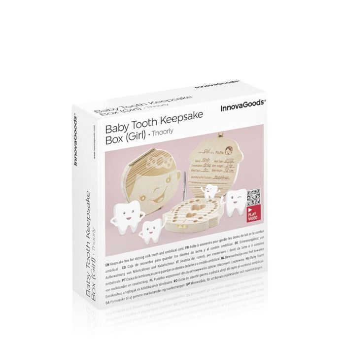 Caja de Recuerdos para Bebé Thooy InnovaGoods Niña 4 Caja de Recuerdos para Bebé Thooy InnovaGoods Niña 4
