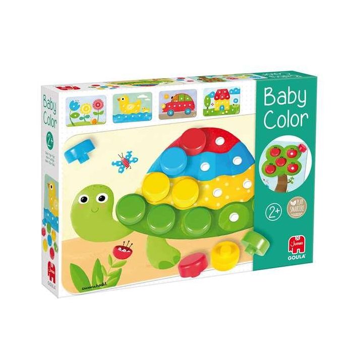 Juego educativo mosaico baby color de madera goula 26 piezas 30x22x5 cm