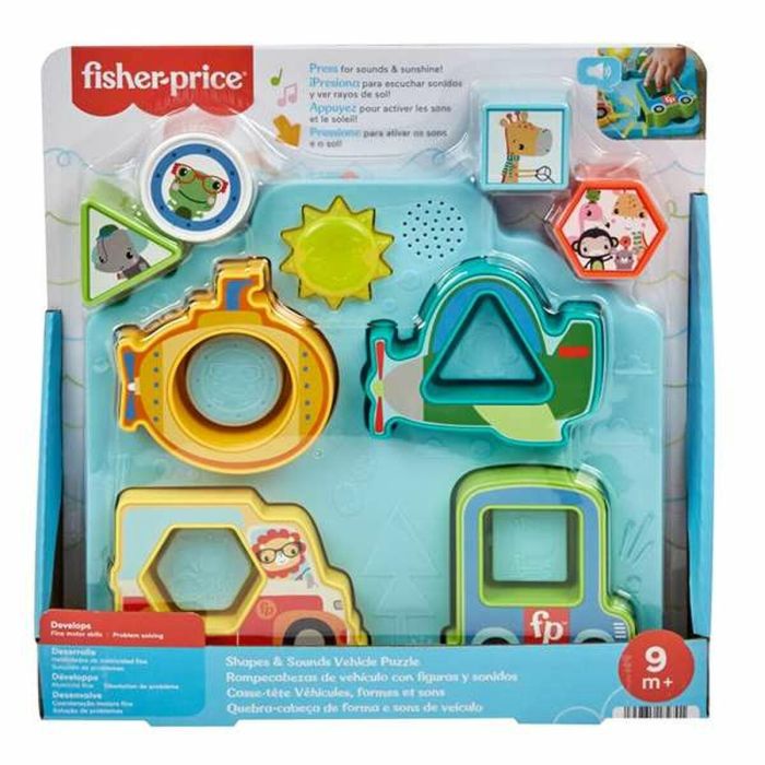 Puzzle de vehículos encajables fisher price 2