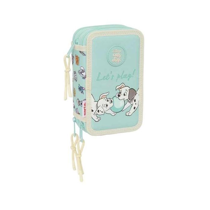 Estuche Escolar con Accesorios Disney Azul 12,5 x 19,5 x 5,5 cm 37 Piezas