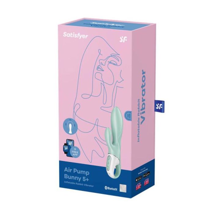 Satisfyer Air pump booty 5+ vibrador anal inflable menta