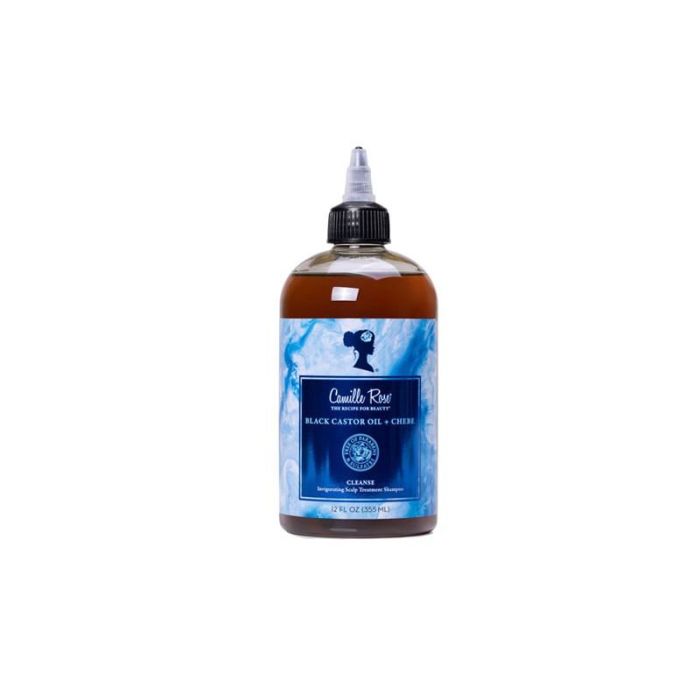 Camille Rose Champú con Aceite de Ricino y Chebe para Fortalecer el Cabello y Restaurar el Brillo 355ml