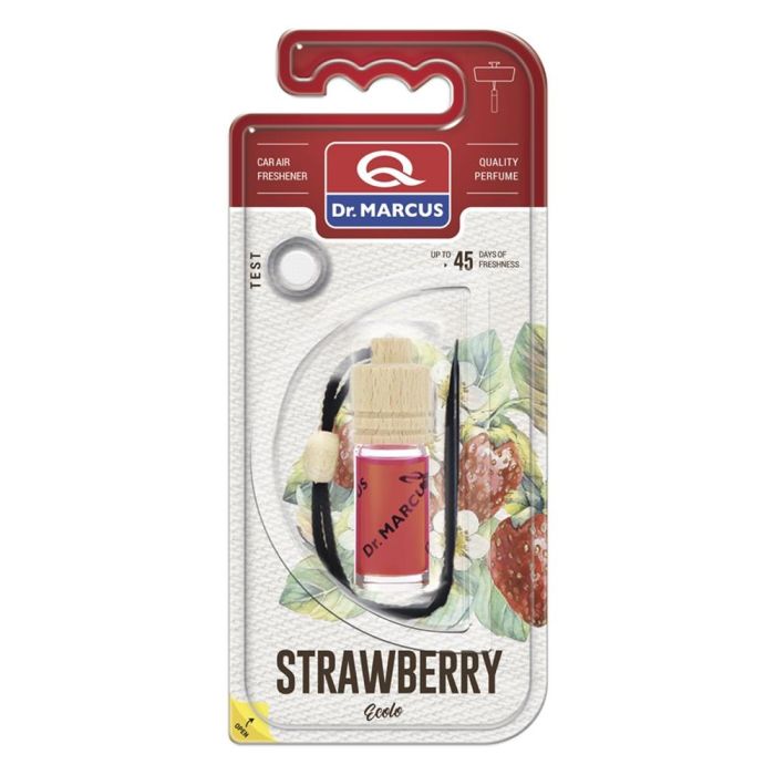 Ambientador para Coche Dr Marcus Ecolo Fresa 4,5 ml Madera Cristal Fragancia Colgante 4 Piezas Ambientador para Coche Dr Marcus Ecolo Fresa 4,5 ml Madera Cristal Fragancia Colgante 4 Piezas