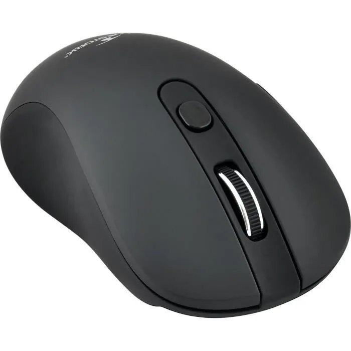 Bluestork Mouse Inalámbrico para Juegos 2.4 Ghz 6 Botones Negro Compatible con Mac y Windows 1