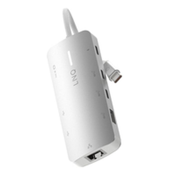 Hub USB Linq Byelements LQ49081PS Blanco Gris 19