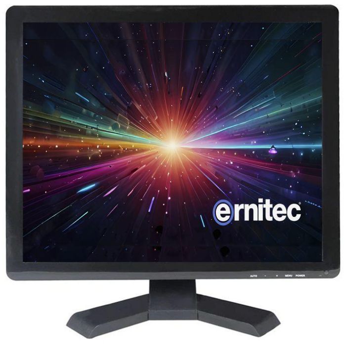 Ernitec Monitor de Vigilancia 17'' 1280x1024 5:4 TFT-LED 24/7 con BNC para Cámaras Analógicas