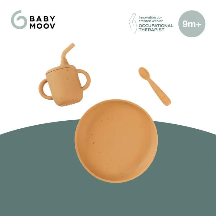 Babymoov - Set de comida para bebé como un adulto - A partir de los 9 meses - Desarrollado con terapeuta ocupacional - Silicona - Little Arty 5 Babymoov - Set de comida para bebé como un adulto - A partir de los 9 meses - Desarrollado con terapeuta ocupacional - Silicona - Little Arty 5
