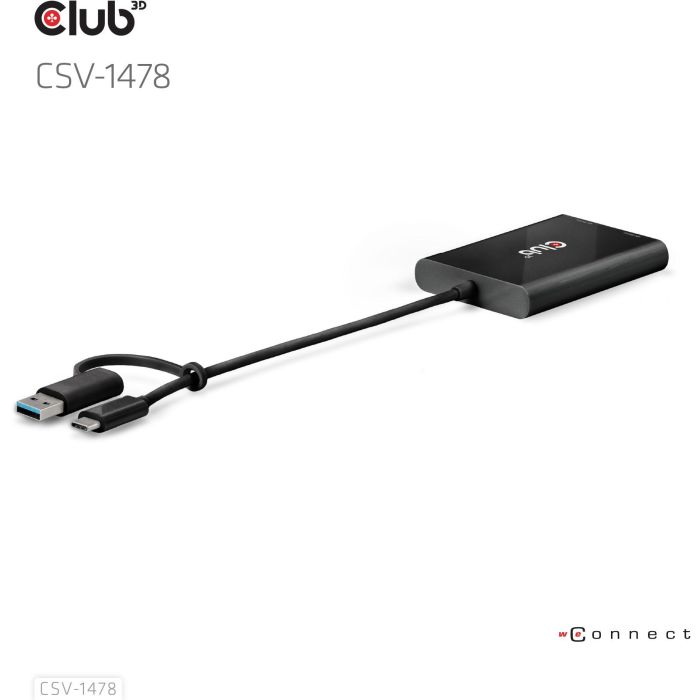 Club3D CSV-1478 Adaptador USB-C a 2x DisplayPort 4K@60Hz - Conexión Dual Monitor para PC Portátil y Escritorio Negro 7 Club3D CSV-1478 Adaptador USB-C a 2x DisplayPort 4K@60Hz - Conexión Dual Monitor para PC Portátil y Escritorio Negro 7