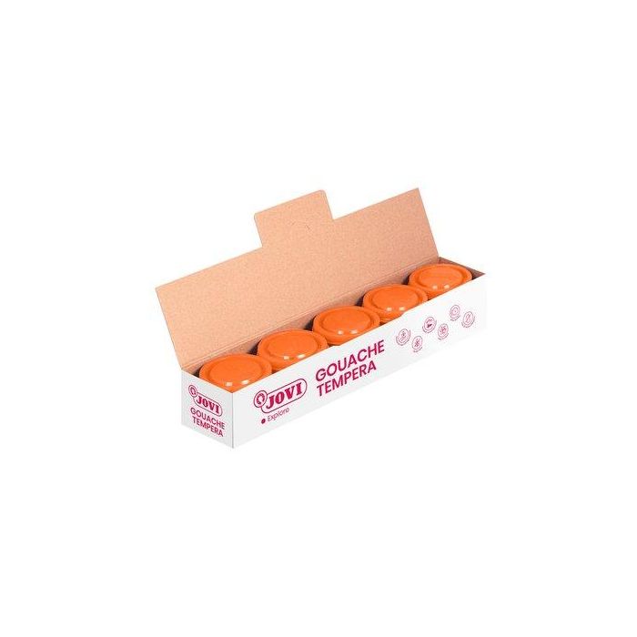 Jovi Témpera Escolar Estuche 5 Botes Naranja 35 mL