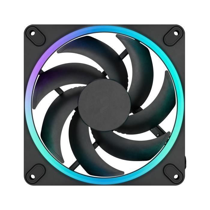 Fractal Design FRA7340172708933 Ventilador PC Momentum 14 RGB, Pack 3, FDB, Anillo de Luz ARGB Gen 2, Control PWM 3