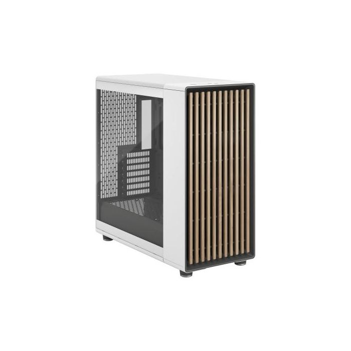 Fractal Design FD-C-NOR1X-04 Carcasa Midi Tower Blanco, Compatible con ATX, 3 Ventiladores 140mm, Vidrio Templado 1