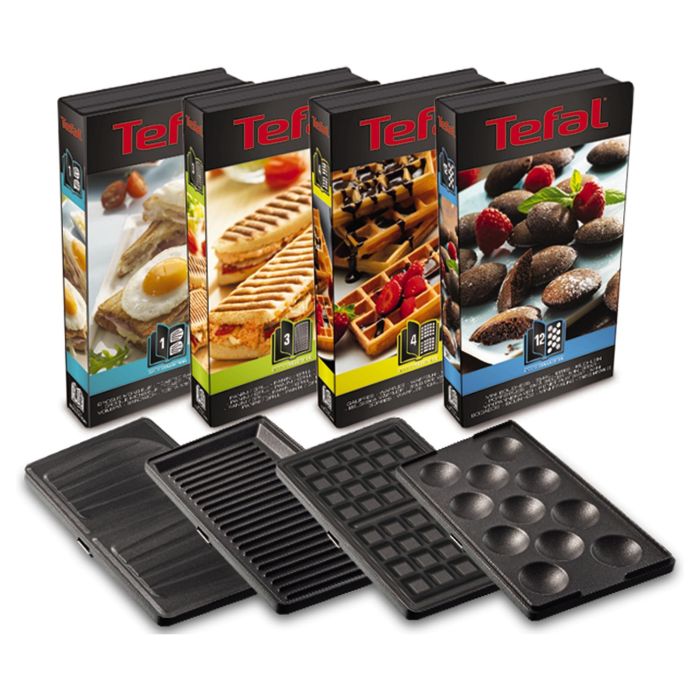 Tefal SW854D16 Sandwichera y gofrera, Plancha de 700W, Acero Inoxidable y Negro 6