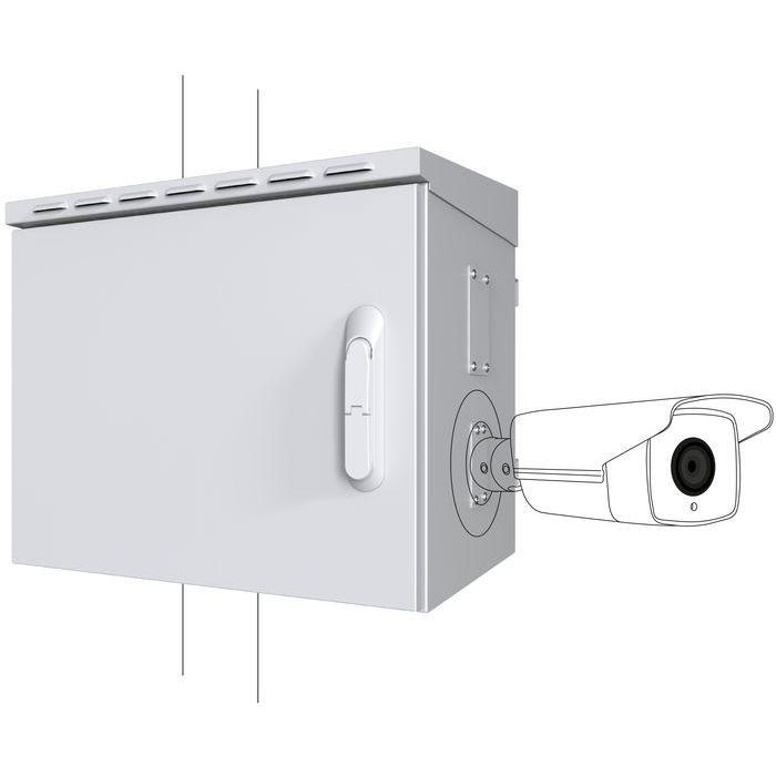 Lanview by Logon Midi Classic Pole Mounted CCTV Cabinet For 4 cameras Lanview by Logon Midi Classic Pole Mounted CCTV Cabinet For 4 cameras