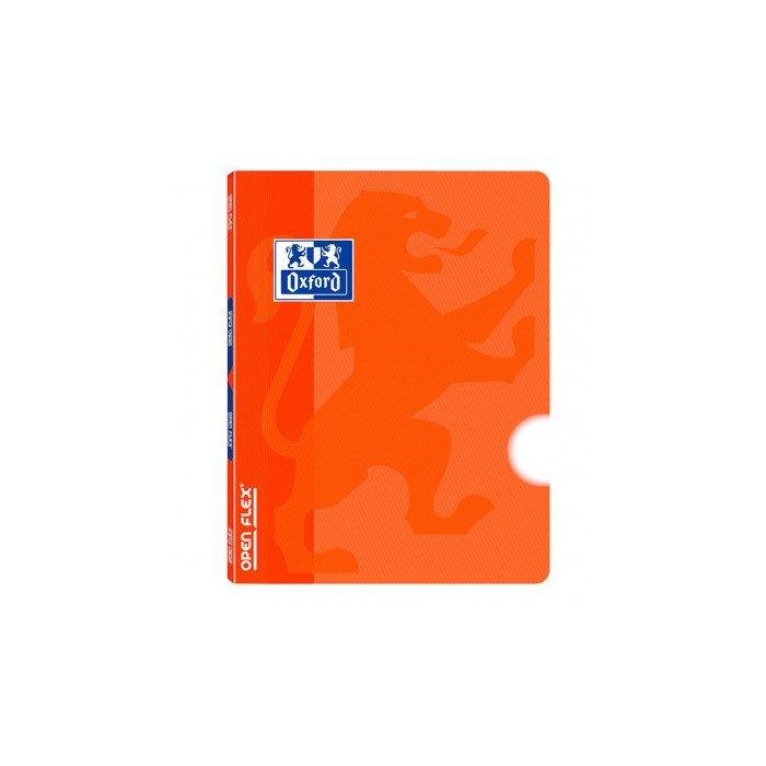 Libreta Grapada Oxford School Openflex A4 48H Liso Naranja (Set de 10)