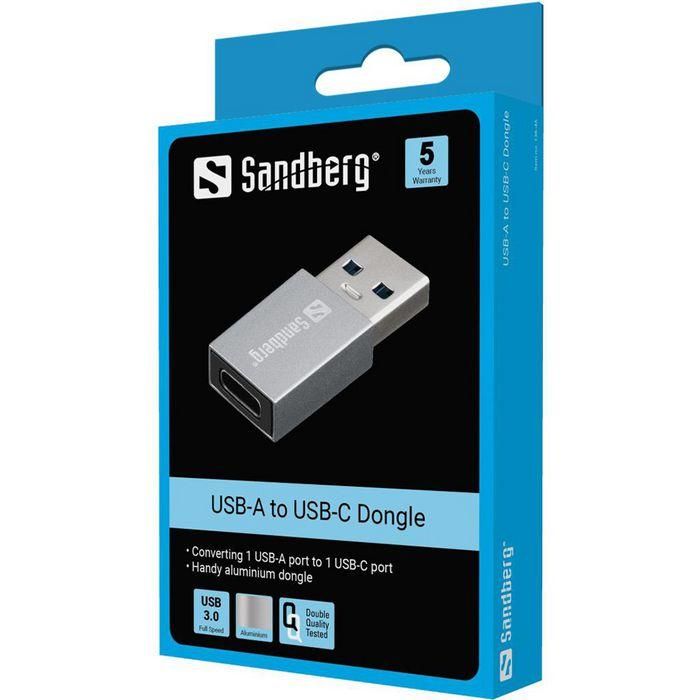 Sandberg USB-A to USB-C Dongle 1 Sandberg USB-A to USB-C Dongle 1