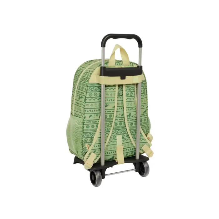 Mochila Escolar con Ruedas Mufasa Verde Beige 33 x 42 x 14 cm 1