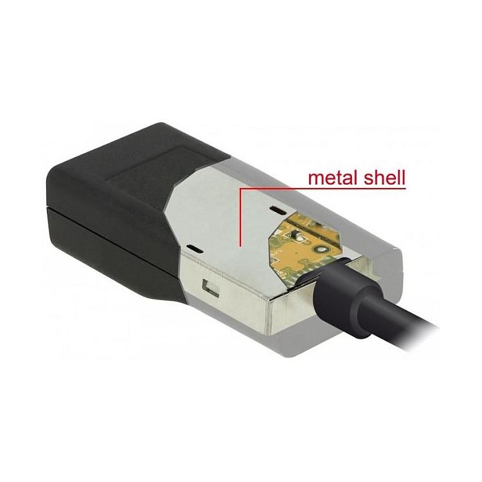 DeLOCK 63923 Adaptador USB-C a VGA, DisplayPort Alt Mode, Resolución 1920x1200 Pixeles, CH7212, Negro 1 DeLOCK 63923 Adaptador USB-C a VGA, DisplayPort Alt Mode, Resolución 1920x1200 Pixeles, CH7212, Negro 1