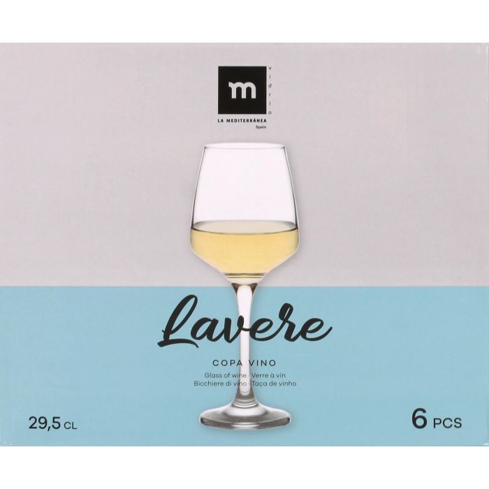 Set 6 Copas Vino Lavere 295 cm³ - La Mediterranea (4 Cajas) 1 Set 6 Copas Vino Lavere 295 cm³ - La Mediterranea (4 Cajas) 1