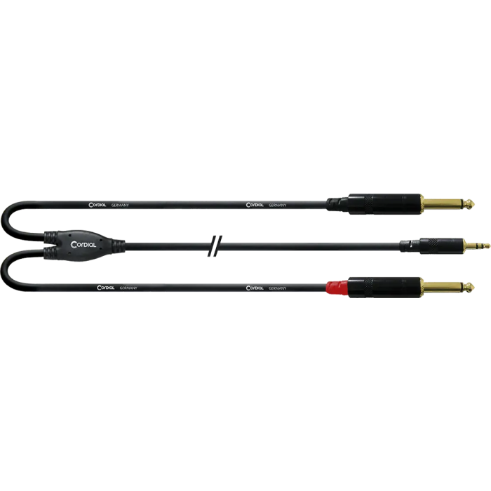 Cordial Cable Minijack Estéreo/2 Jack Mono 6 M 0 Cordial Cable Minijack Estéreo/2 Jack Mono 6 M 0