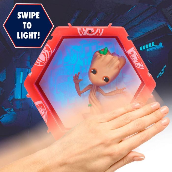 Wow stuff Figura Pod Marvel Potted Groot con Sensor de Movimiento para Iluminar Espacios 3