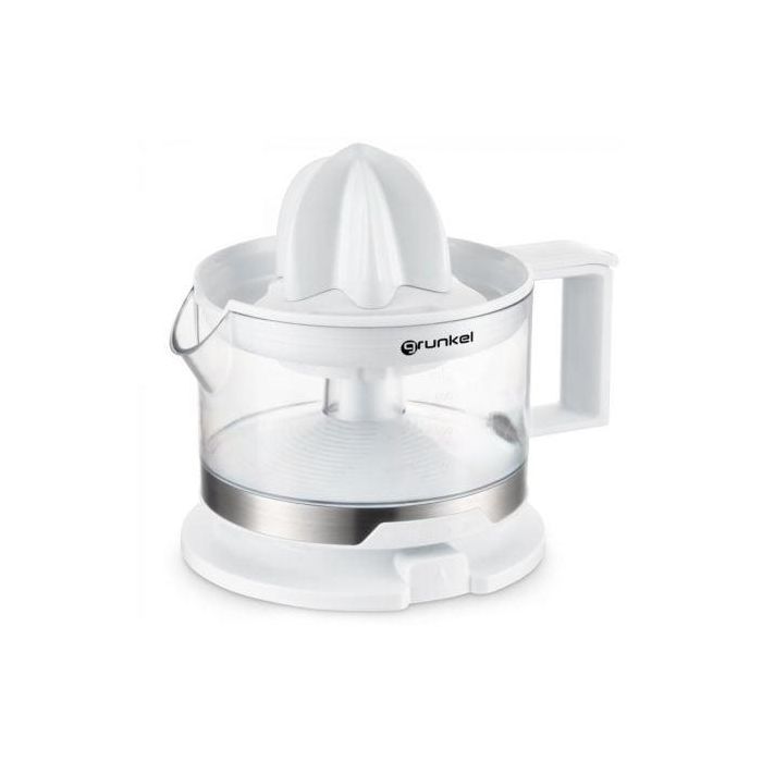 Grunkel Exprimidor de cítricos 180W 500mL Blanco, acero inoxidable