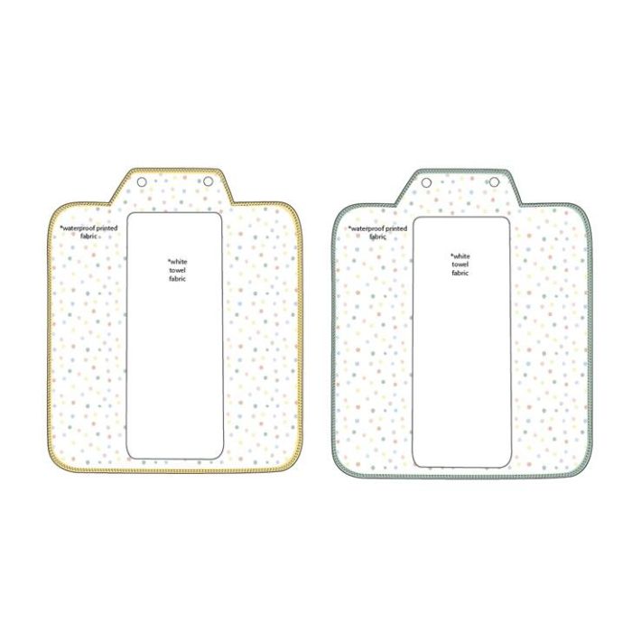 DKD Home Decor Cambiador 1 x 40 x 22 cm Amarillo Verde 2 Unidades 1