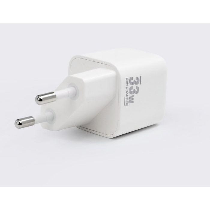 CoreParts 33W USB-C Nano Single Port Charger, GaN Technology 5V2A-20V1.5A USB PD Plug: USB-C EU Wall, White Color - Compatible with all brands of Tablets and mobile devices 2 CoreParts 33W USB-C Nano Single Port Charger, GaN Technology 5V2A-20V1.5A USB PD Plug: USB-C EU Wall, White Color - Compatible with all brands of Tablets and mobile devices 2